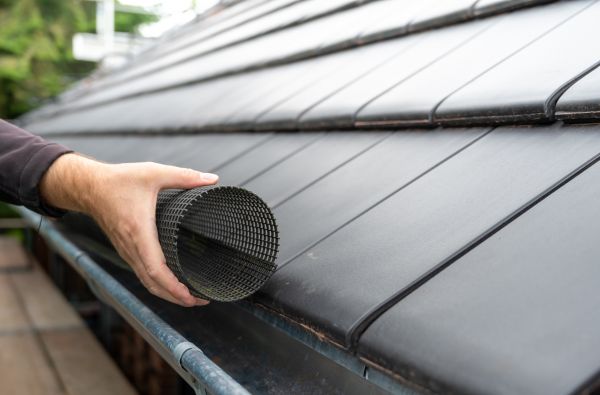 Gutter Mesh Installation in Shelby